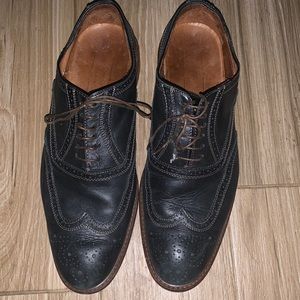 Mercanti fiorentini black wing tip shoes